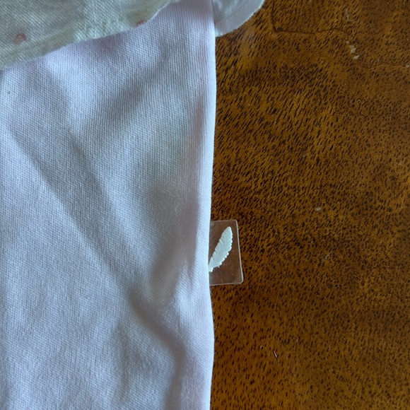 Purete pink footed onesie, white overlay and lace trimmed collar size 6 month - Picture 4 of 6